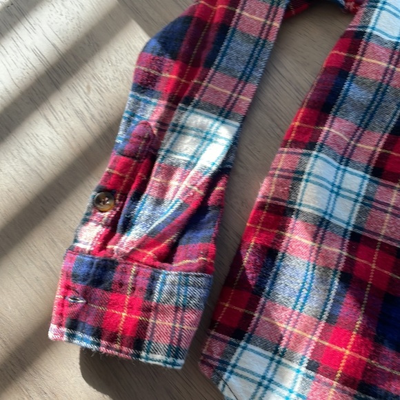 EDDIE BAUER Plaid Button Down Long Sleeve Shirts size XS 5/6 - Picture 8 of 14